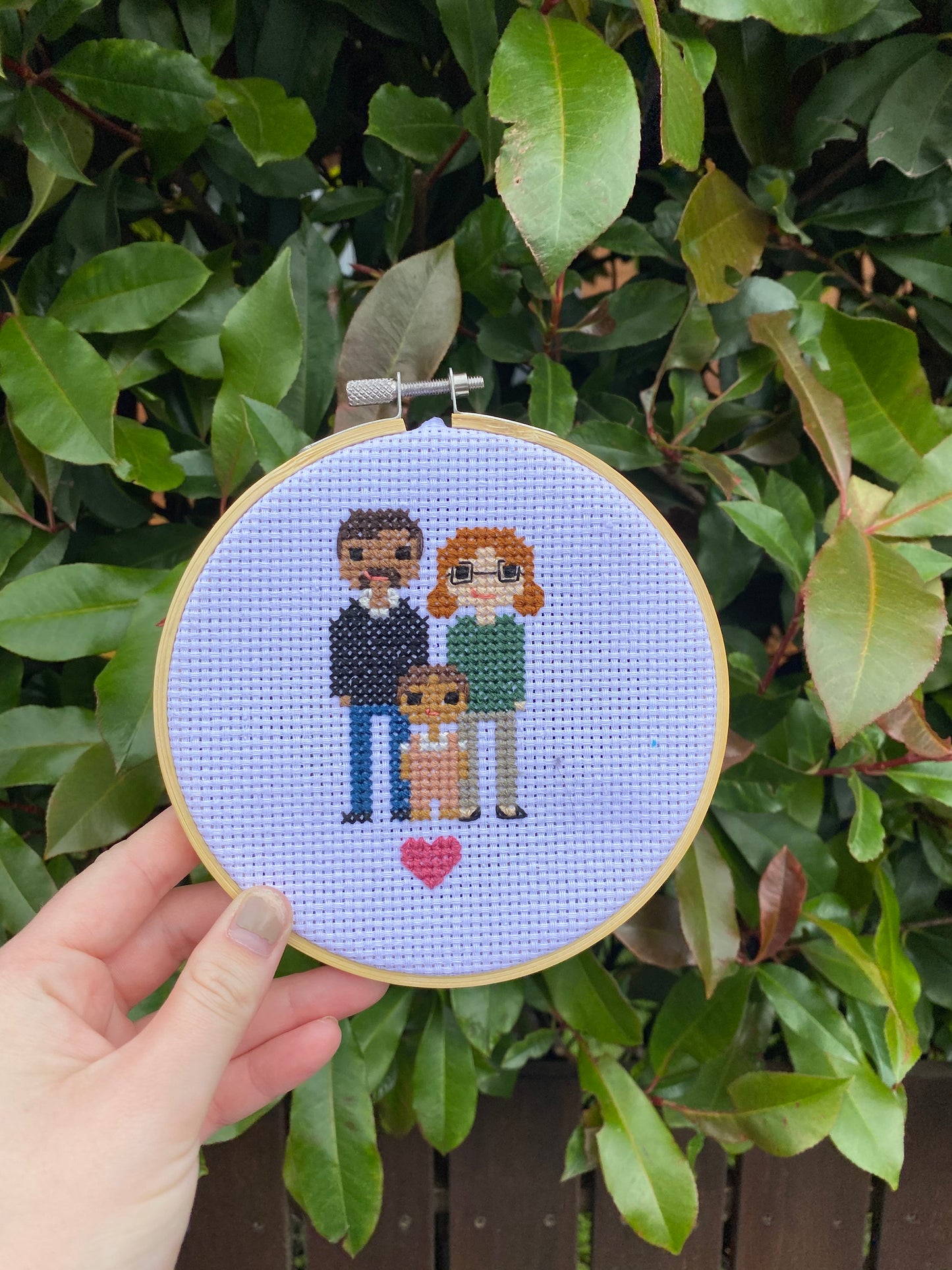 Family Portrait | Custom Cross Stitch