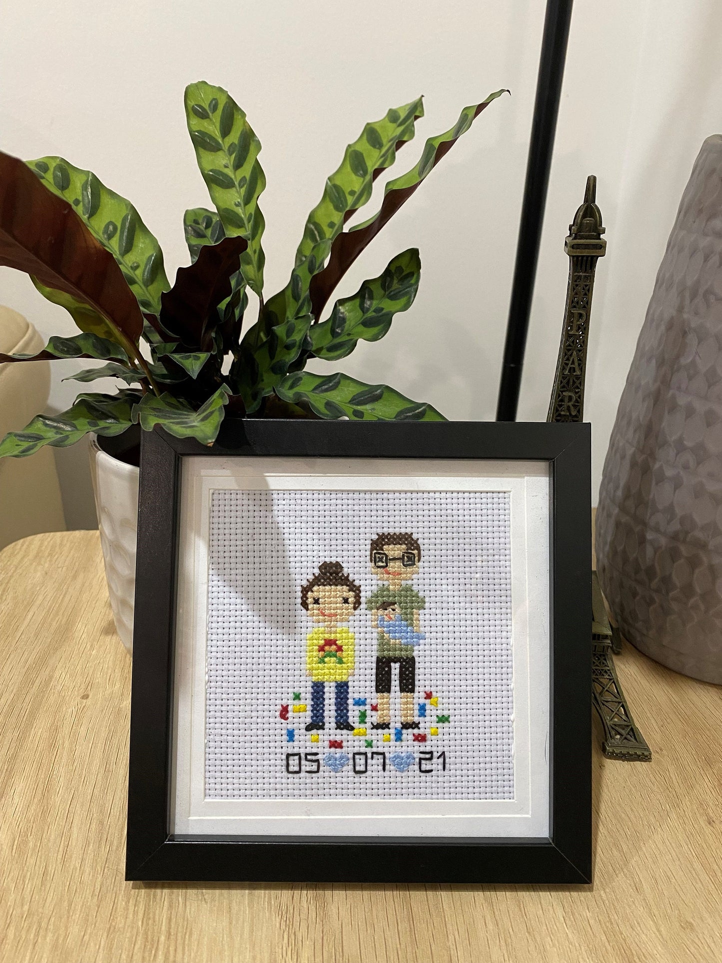 Family Portrait | Custom Cross Stitch