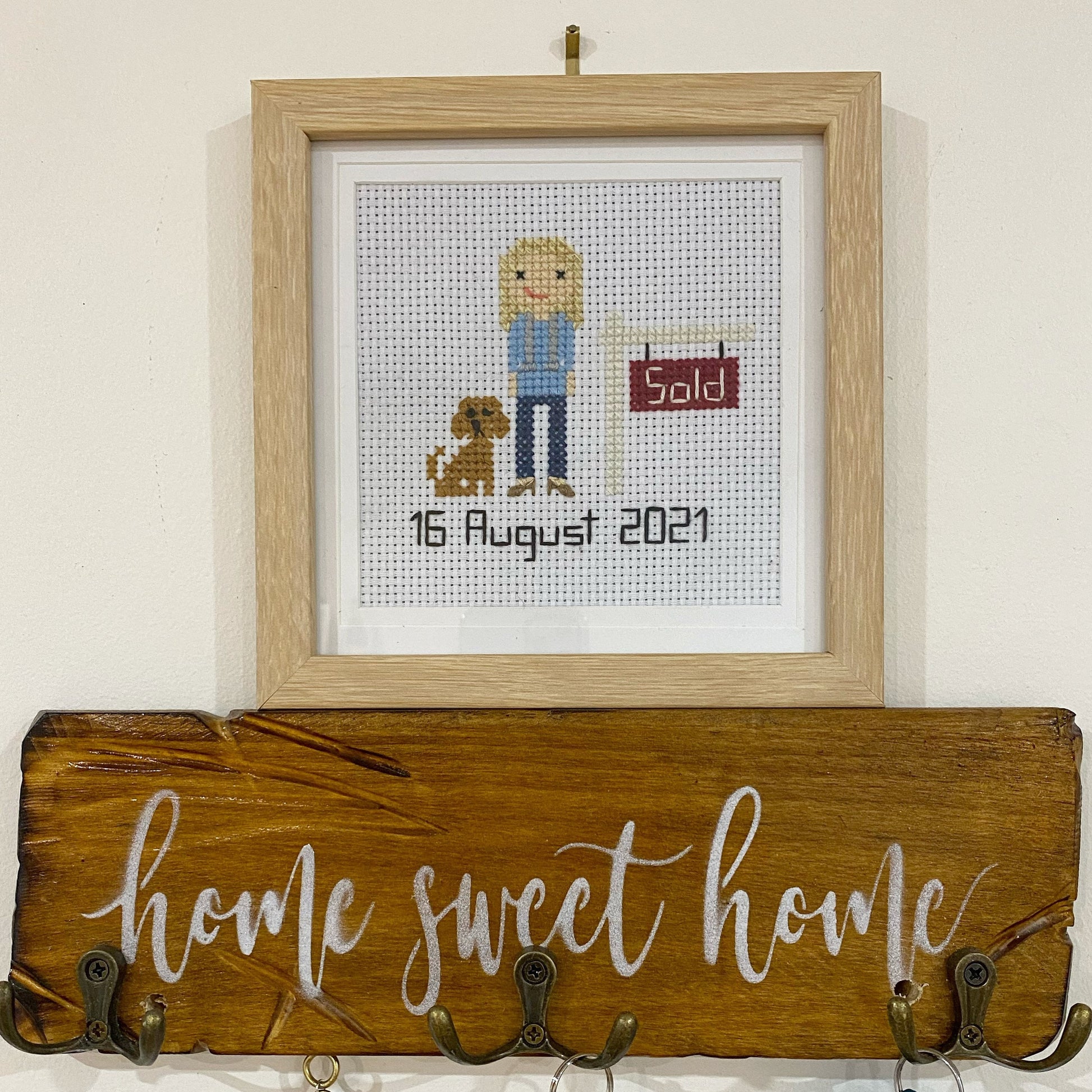 House Purchase | First Home | New Home |  Custom Cross Stitch