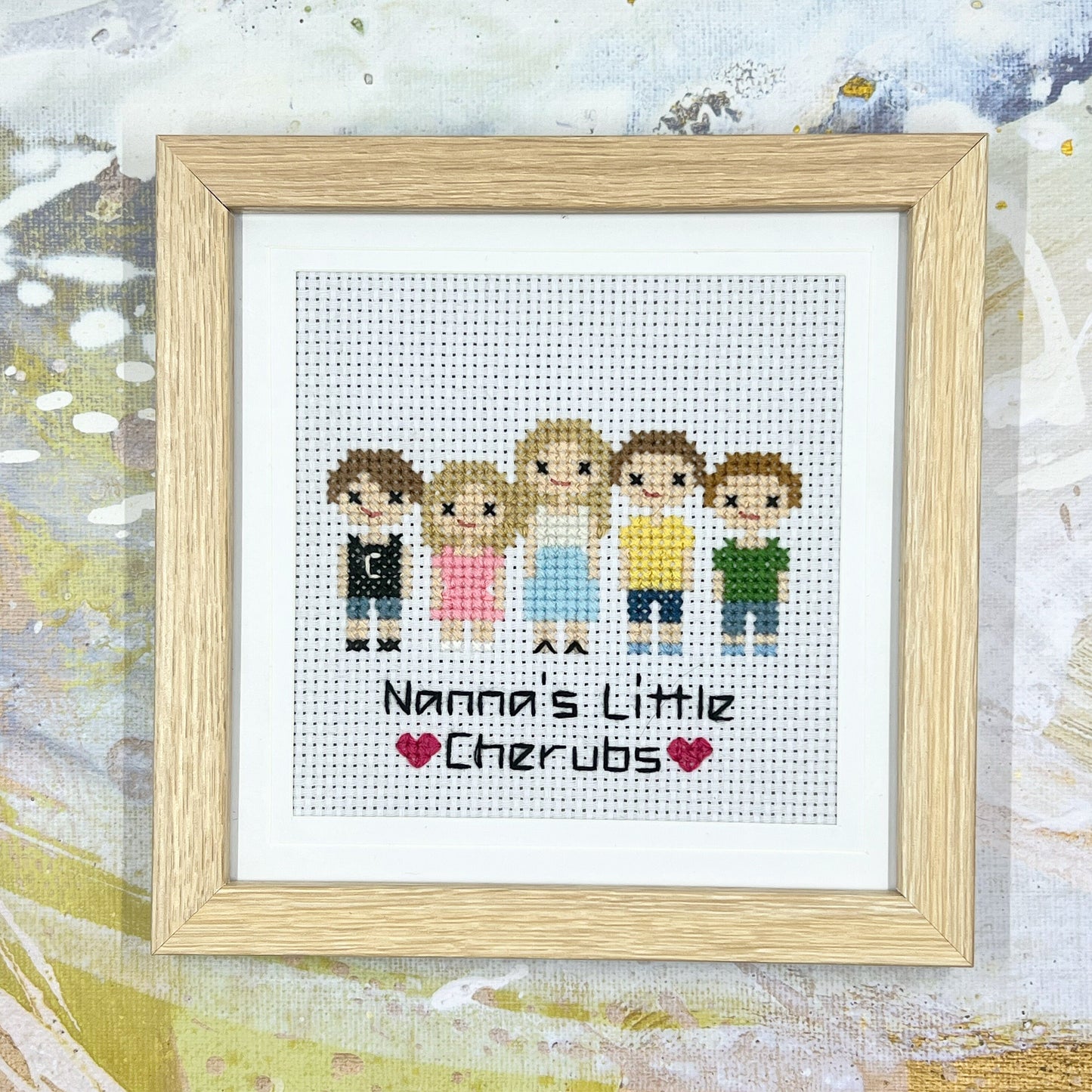 Family Portrait | Custom Cross Stitch