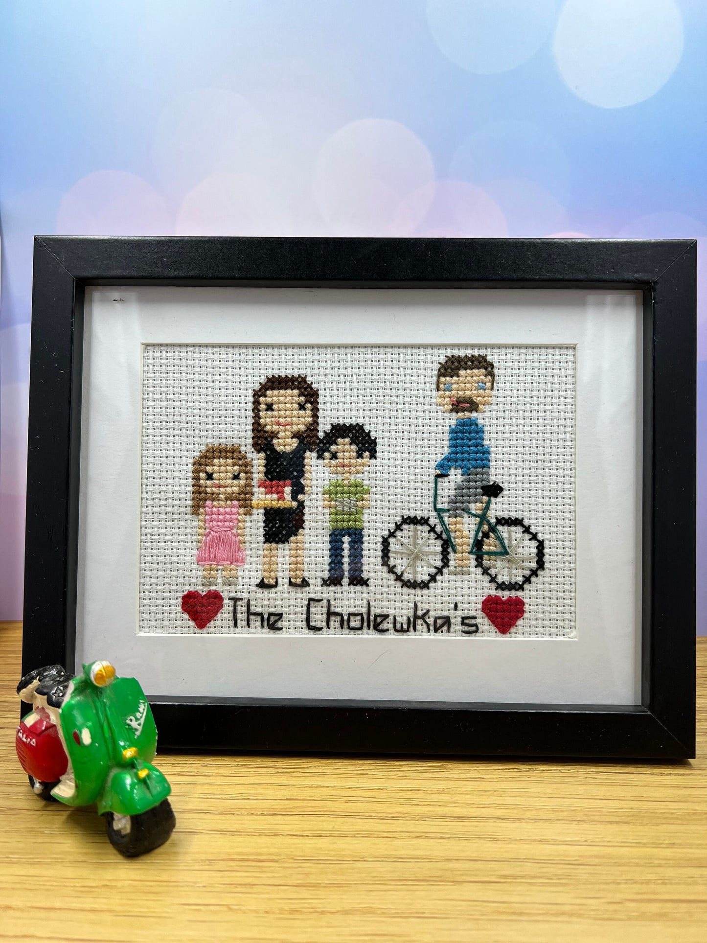 Family Portrait | Custom Cross Stitch