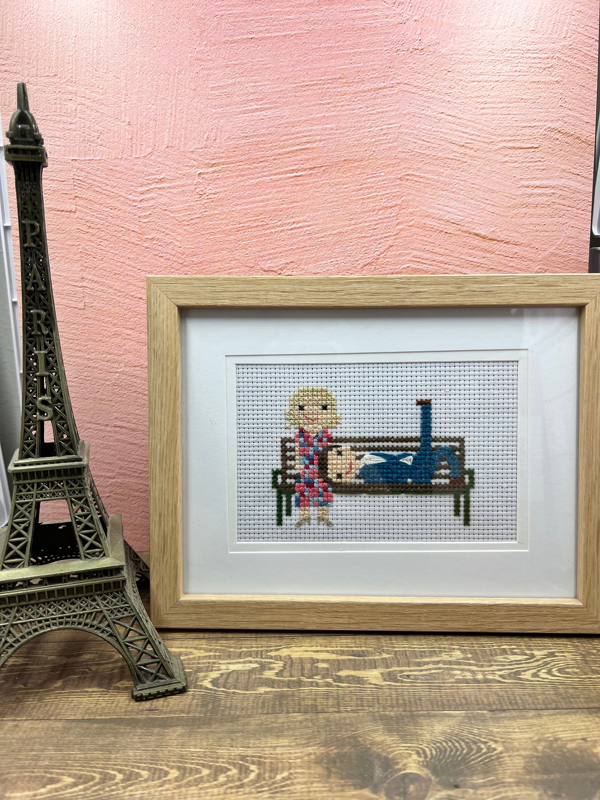 Couples Portrait |  Custom Cross Stitch