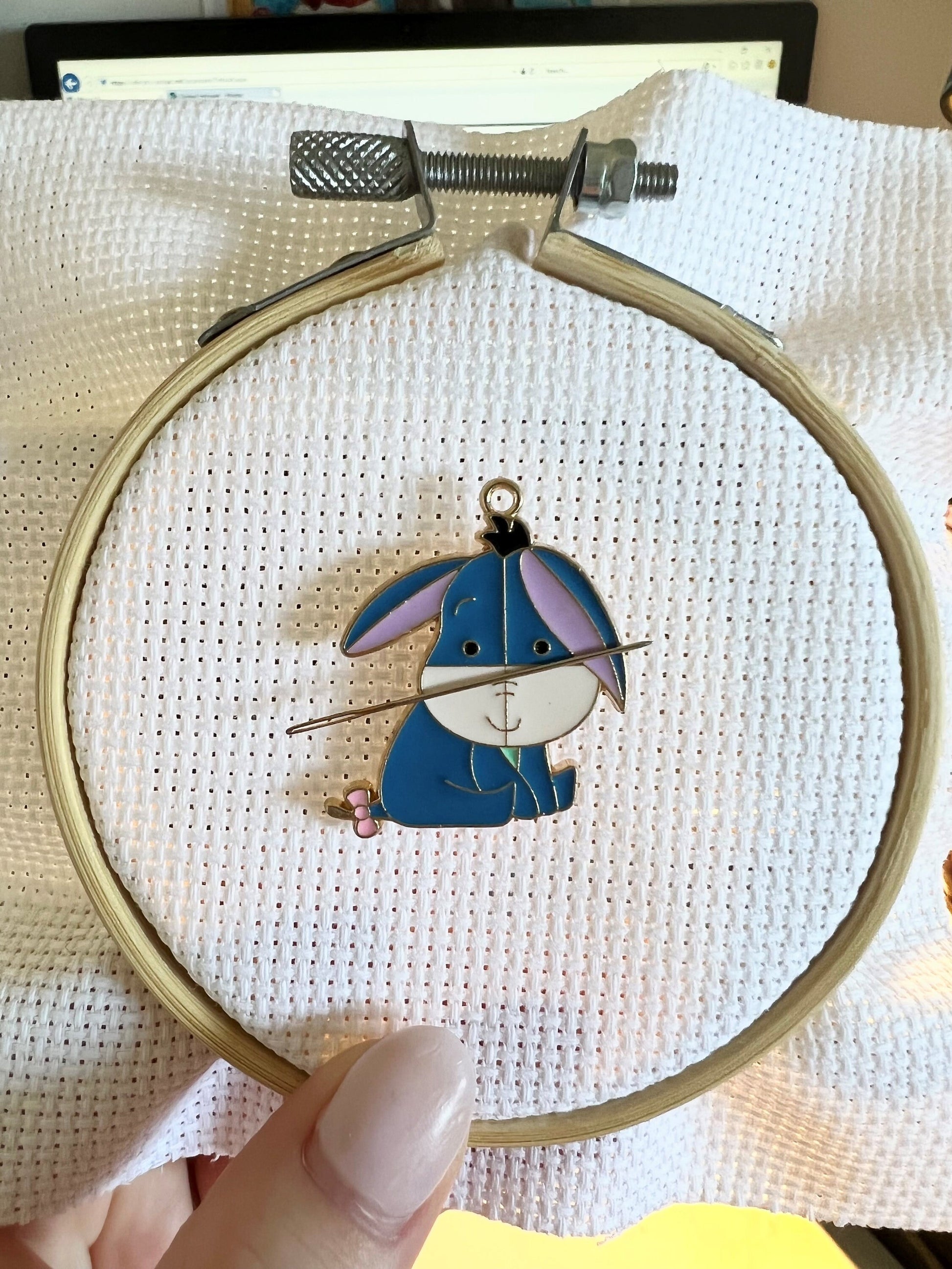 Disney needle minder | Winnie the pooh | magnetic needle minder | embroidery | cross stitch