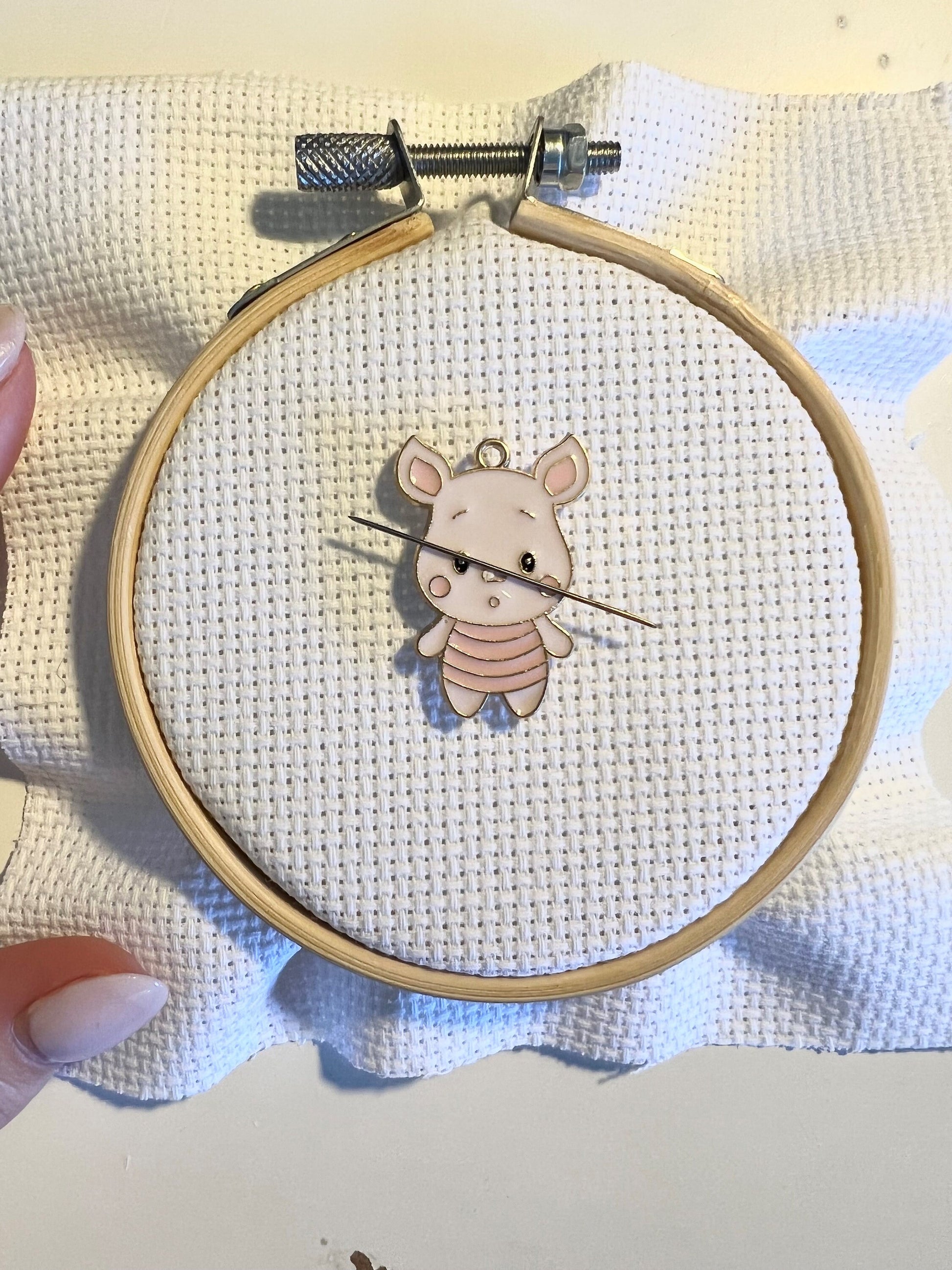 Disney needle minder | Winnie the pooh | magnetic needle minder | embroidery | cross stitch