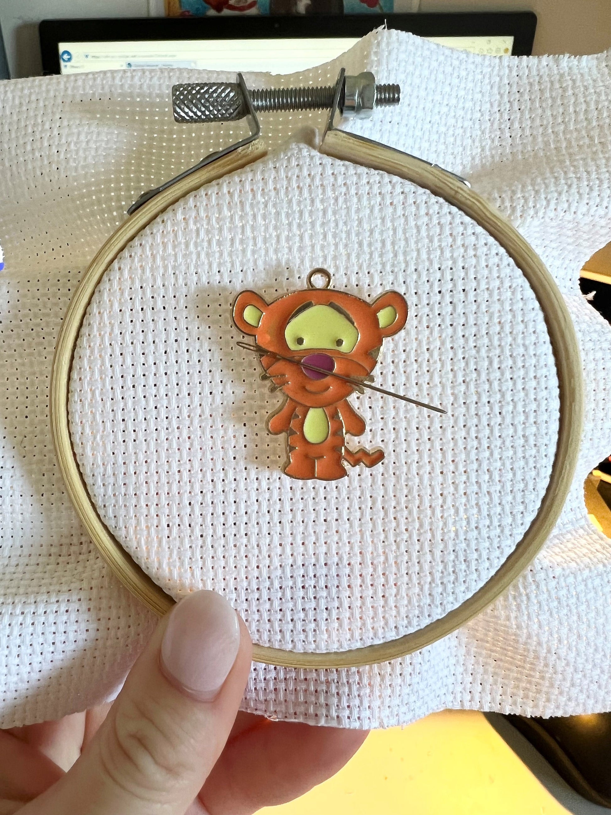 Disney needle minder | Winnie the pooh | magnetic needle minder | embroidery | cross stitch