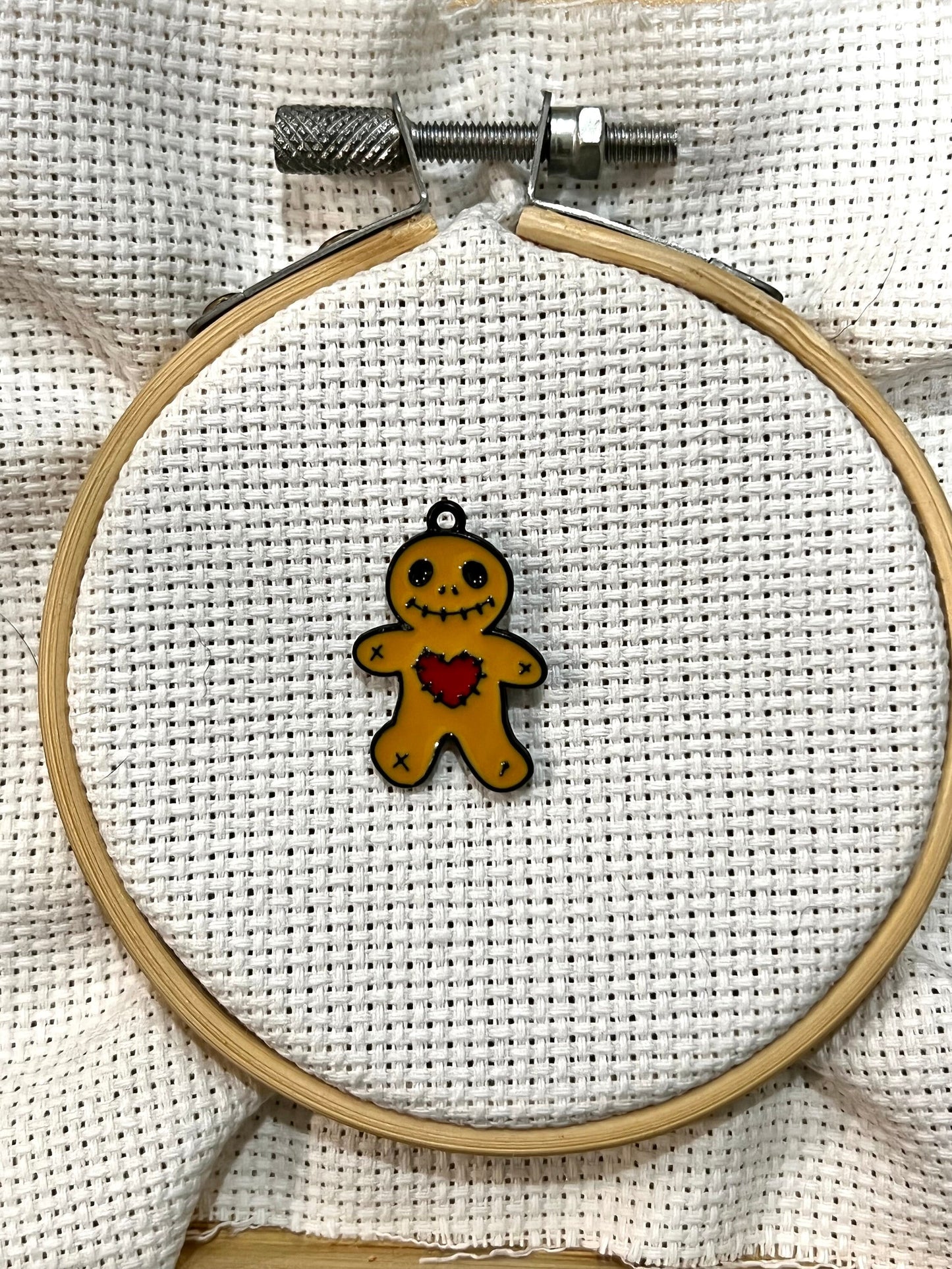 Spooky needle minder | Bat | Whale | Gingerbread man | Spirited Away No-Face | Embroidery minder