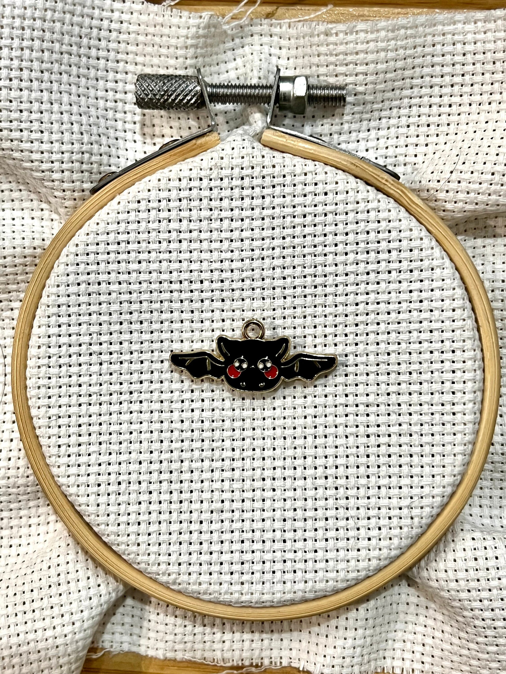 Spooky needle minder | Bat | Whale | Gingerbread man | Spirited Away No-Face | Embroidery minder