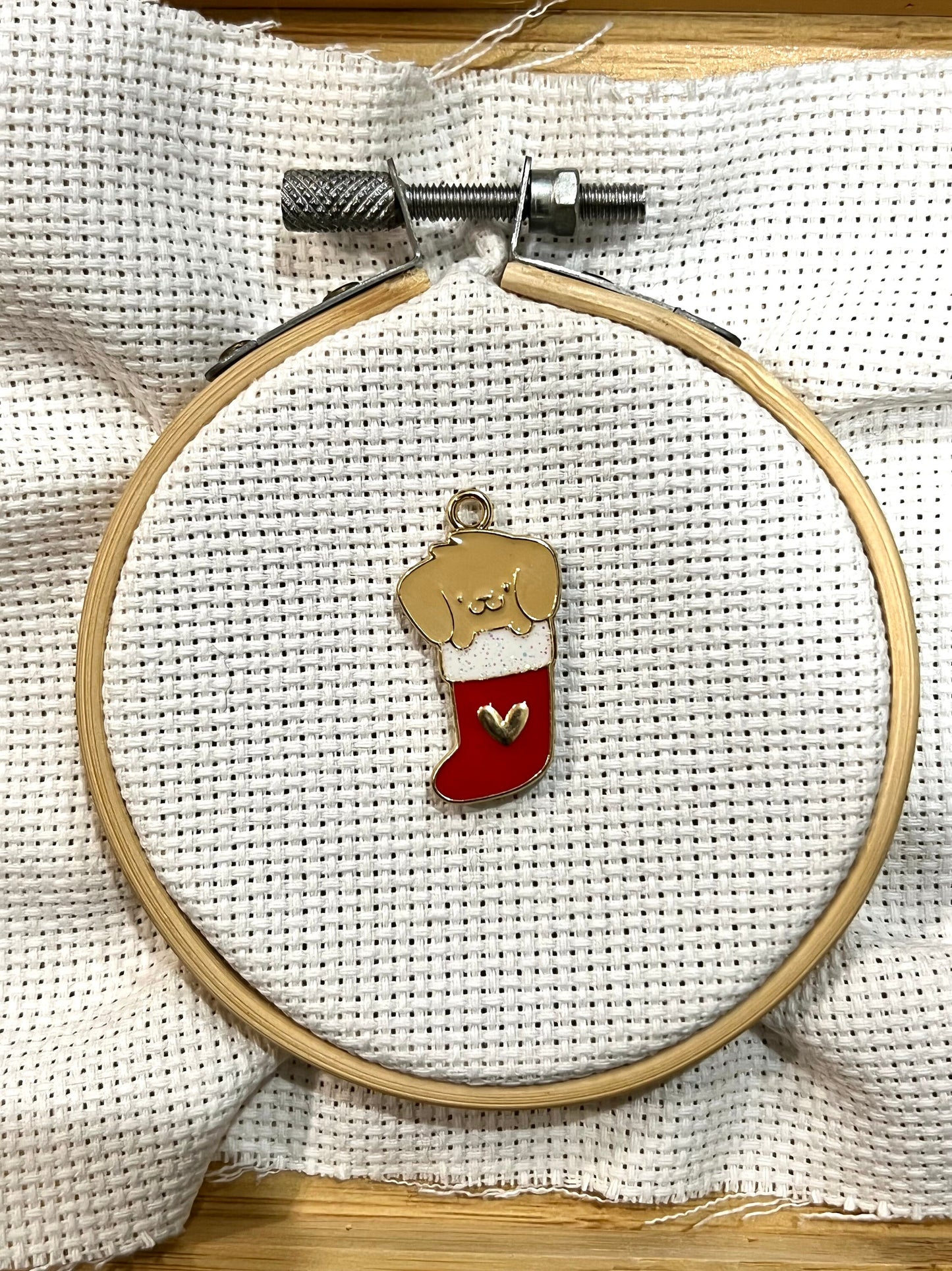 Cute Christmas needle minder | Penguin | Christmas Tree | Puppy in Stocking | Embroidery minder