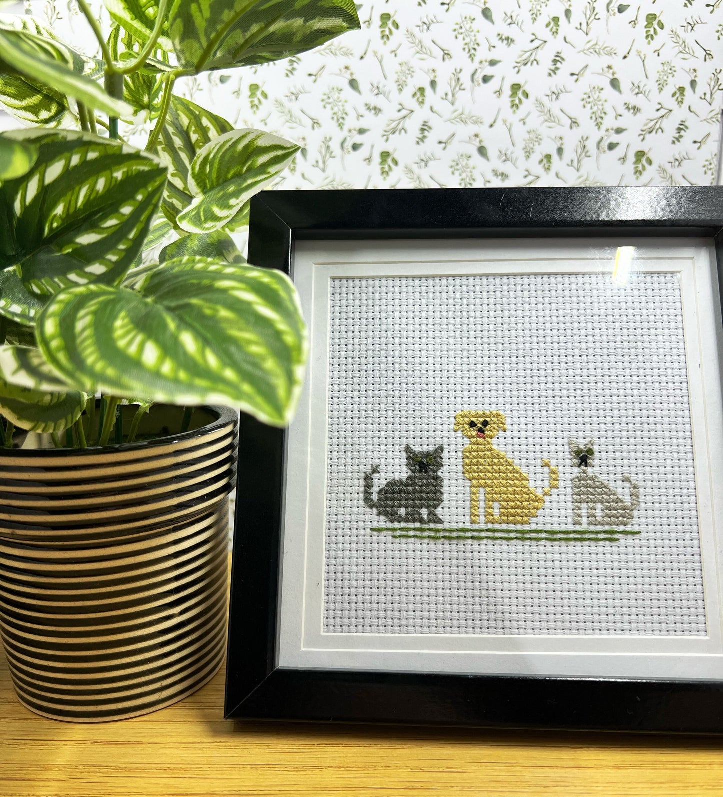 Pet Portrait |  Custom Cross Stitch