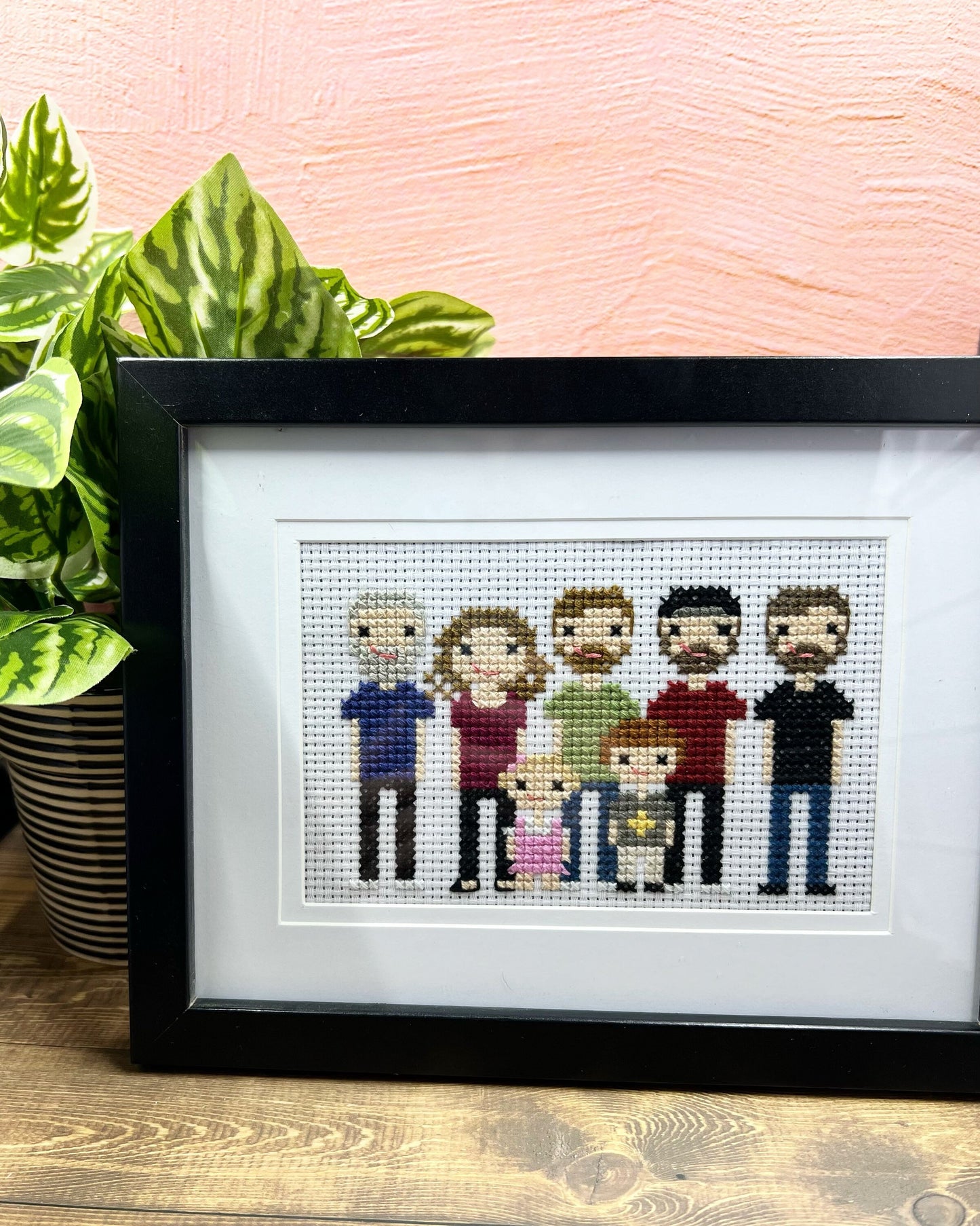 Family Portrait | Custom Cross Stitch