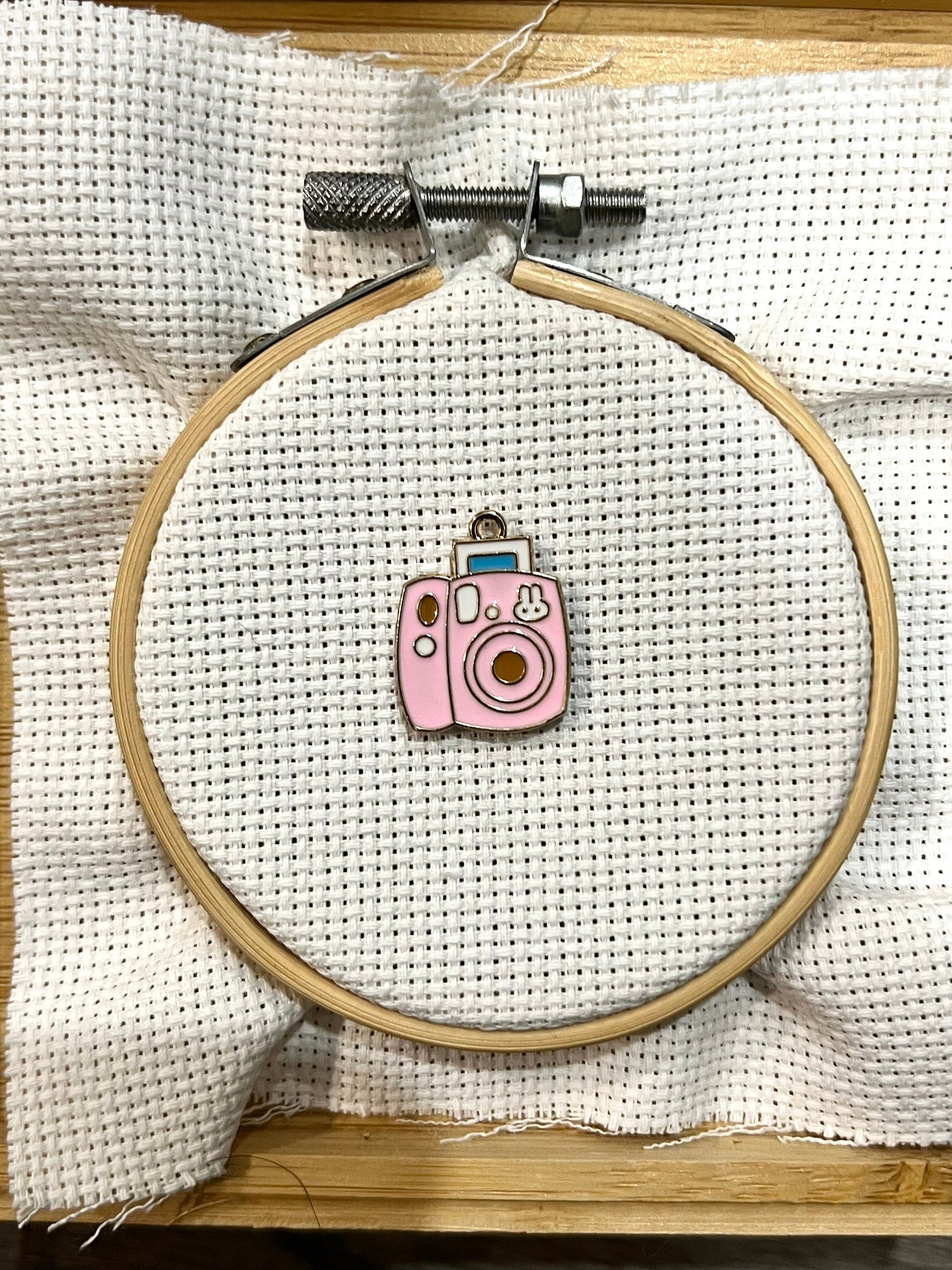 Crafty Cute needle minder | Ball of Yarn | Polaroid Camera | Sewing Machine | Cat in Cup | Embroidery minder