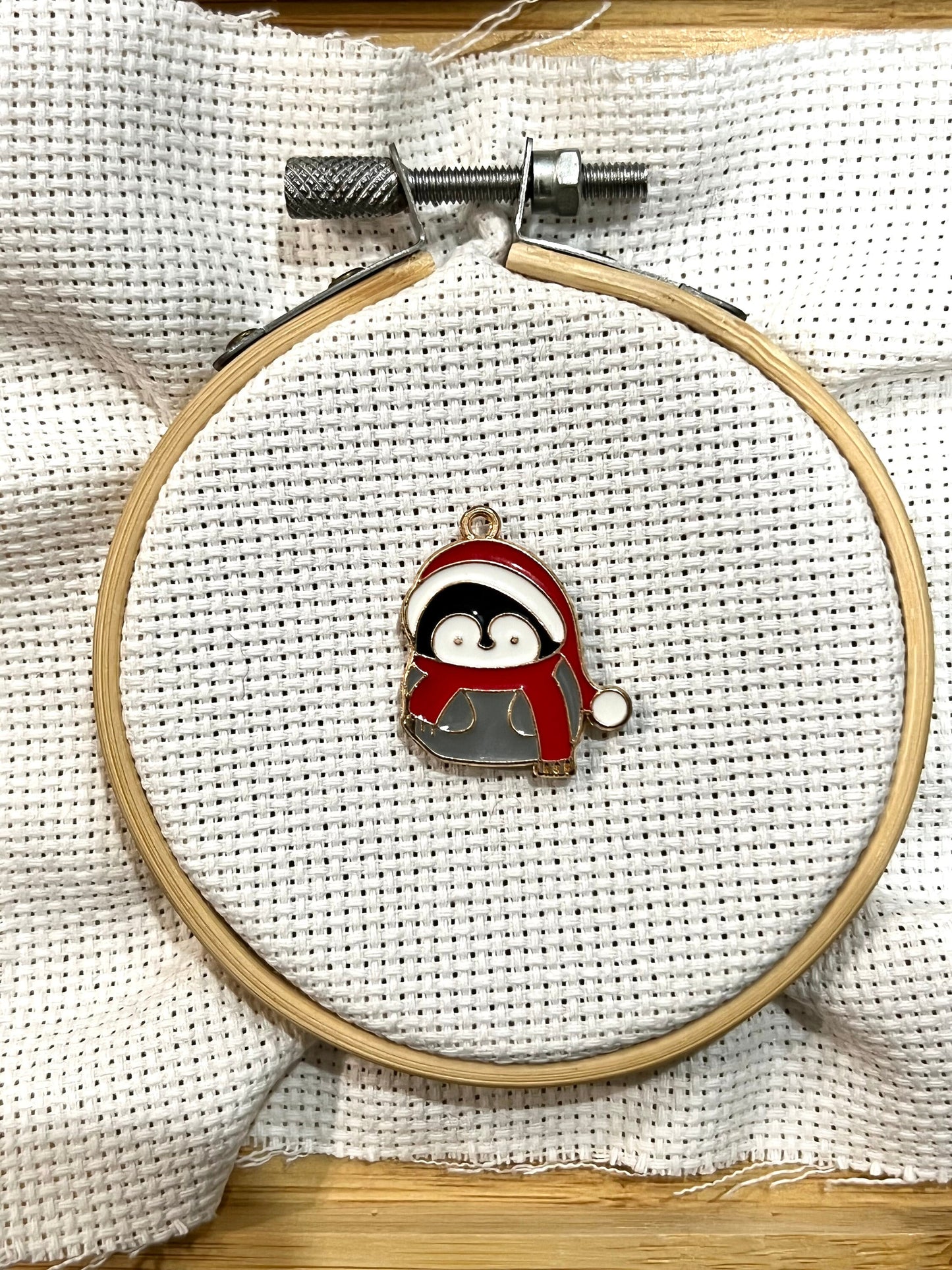 Cute Christmas needle minder | Penguin | Christmas Tree | Puppy in Stocking | Embroidery minder