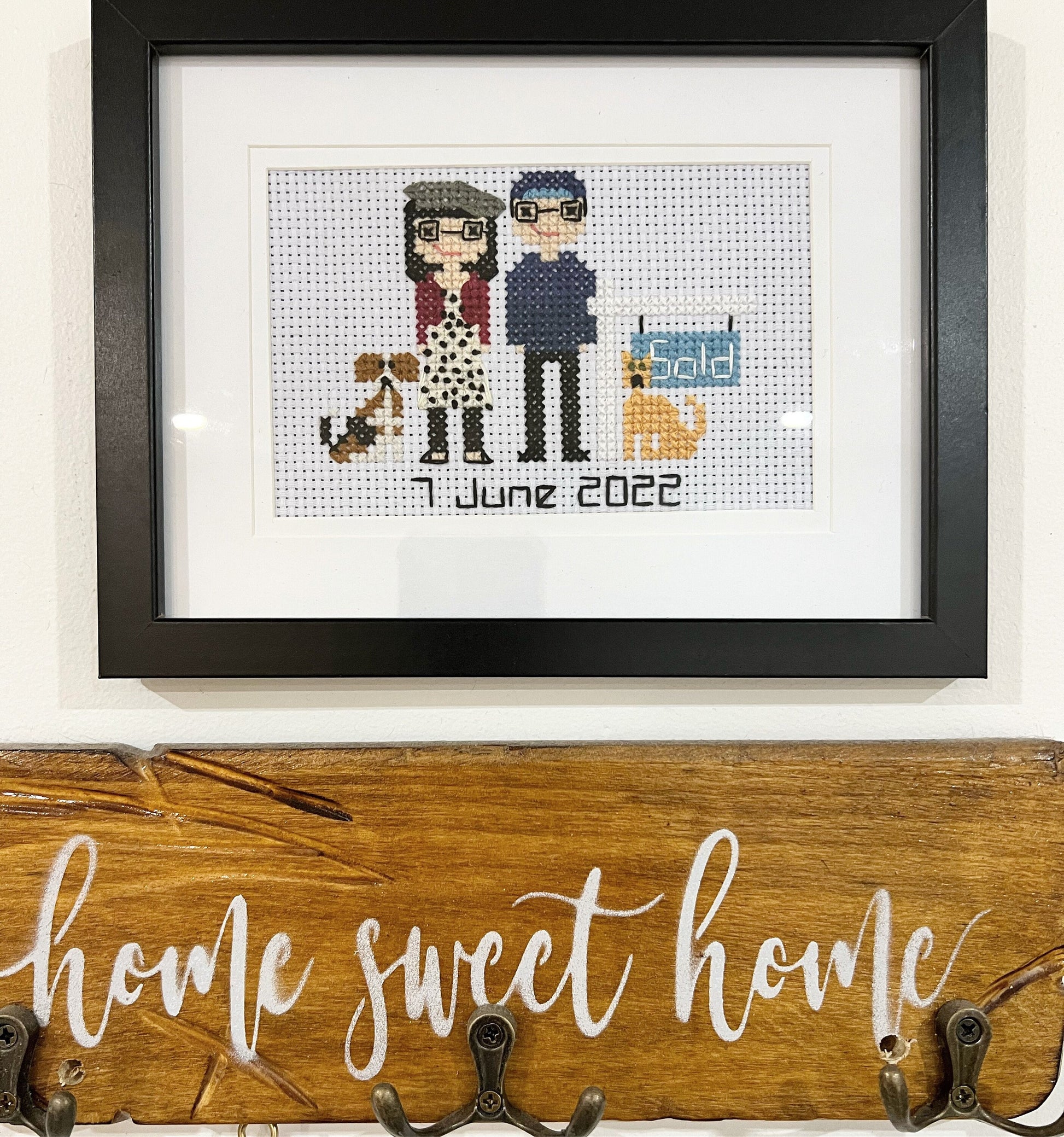 House Purchase | First Home | New Home |  Custom Cross Stitch