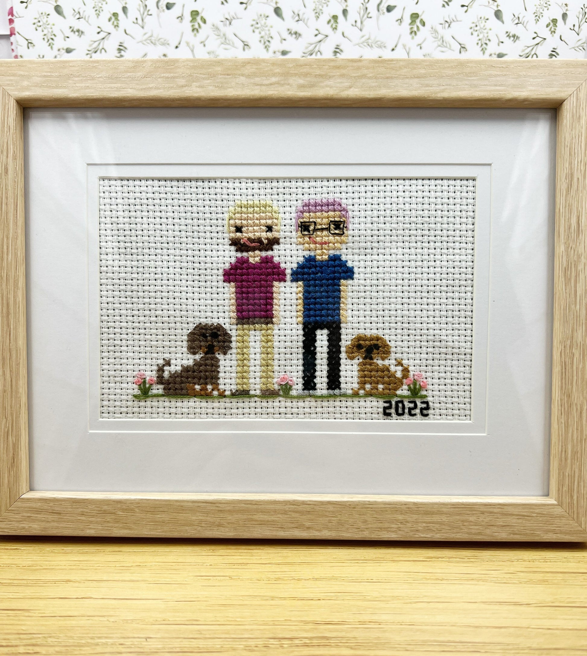 Pet Portrait |  Custom Cross Stitch