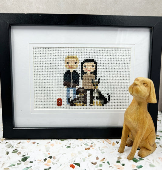 Pet Portrait |  Custom Cross Stitch