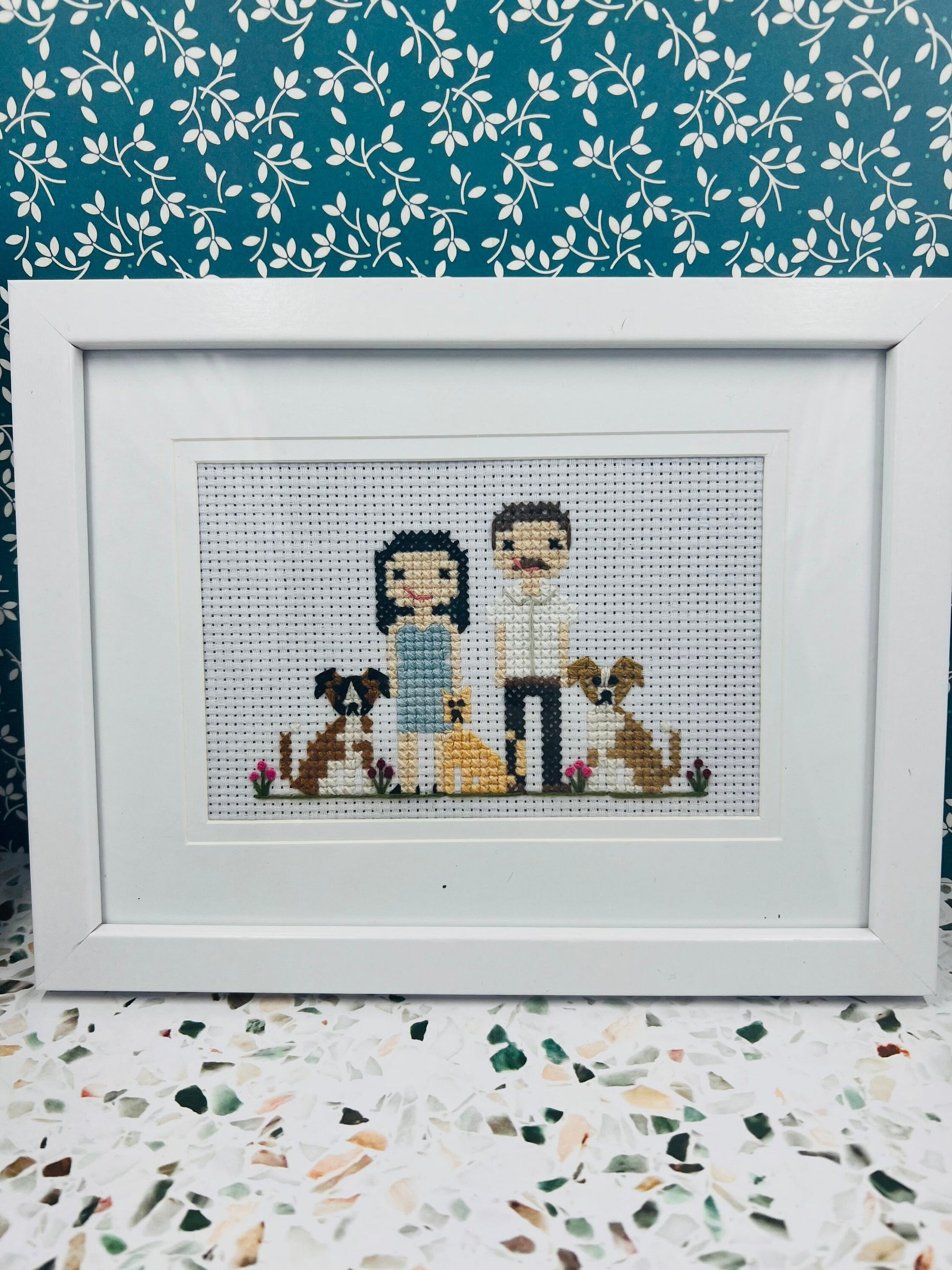 Pet Portrait |  Custom Cross Stitch