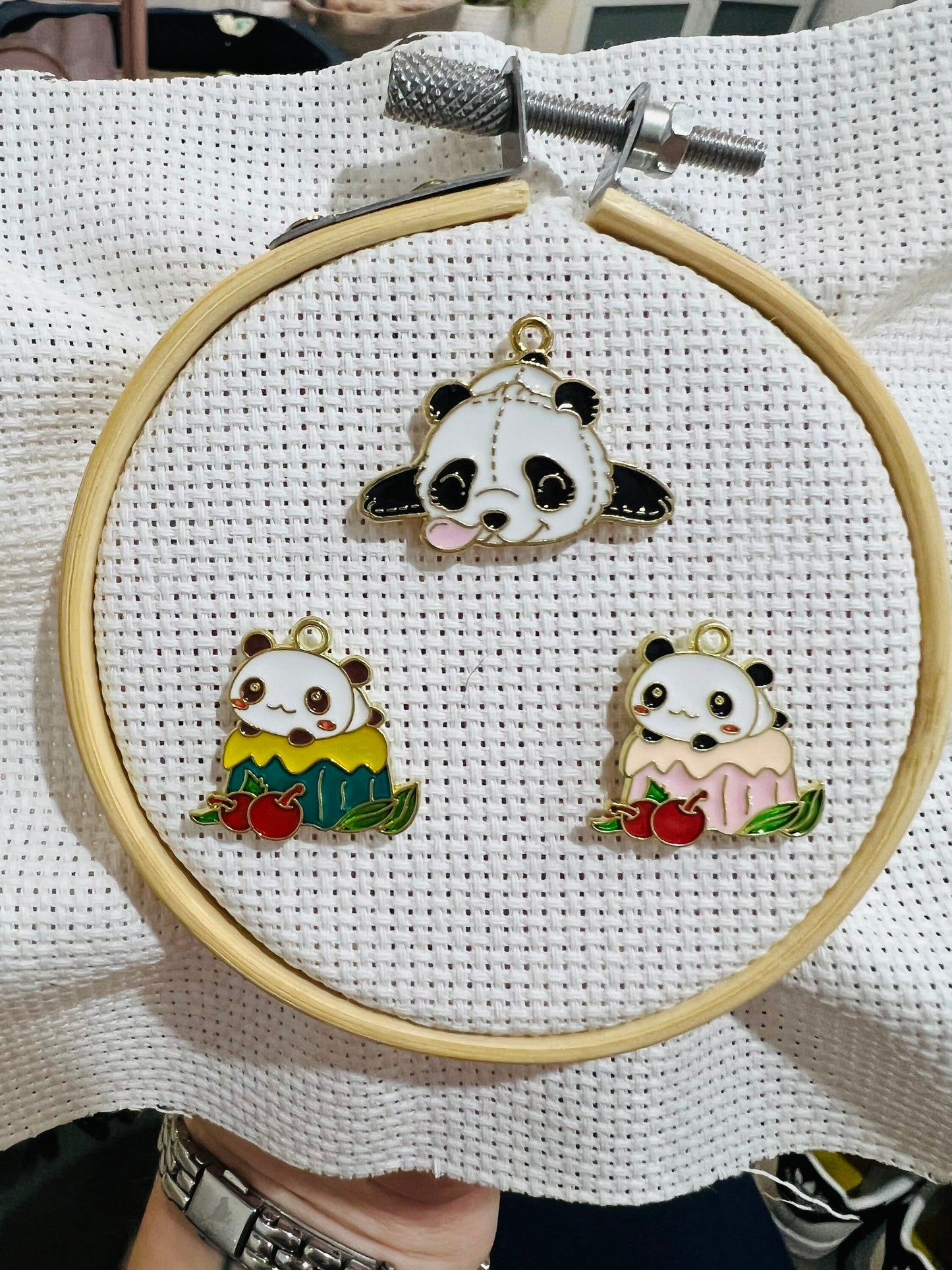 Cute Panda Needle Minder | Embroidery Minder